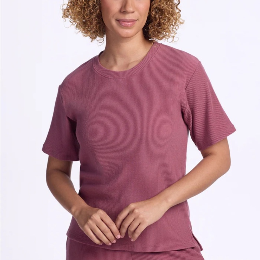 Woolx Delia Ribbed Short Sleeve 1x